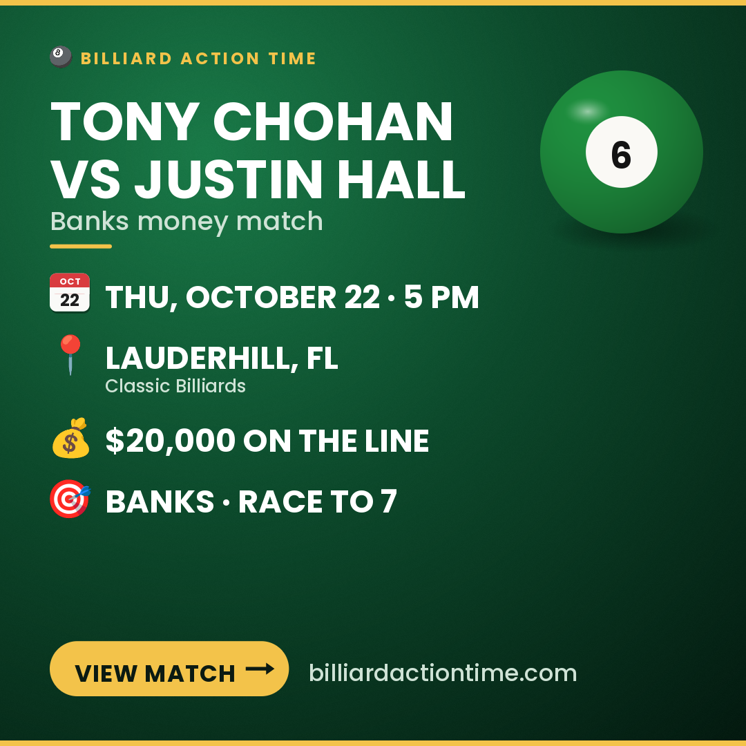 Share graphic for Tony Chohan vs Justin Hall
