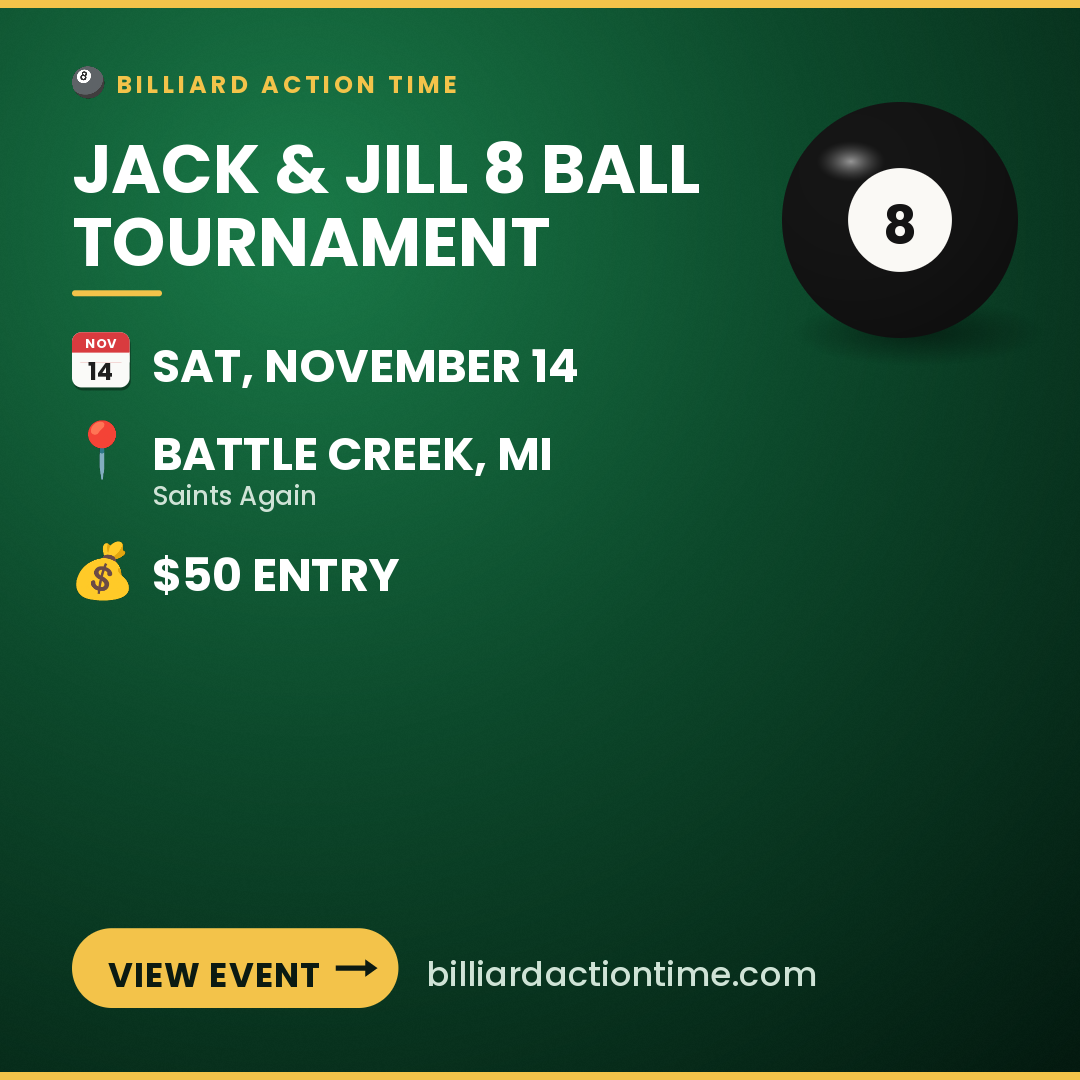 Share card for Jack & Jill 8 Ball Tournament