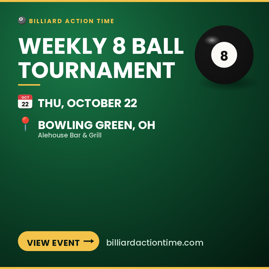 Share card for Weekly 8 Ball Tournament