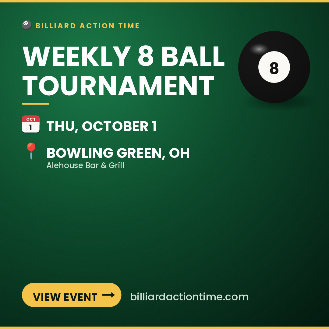 Share card for Weekly 8 Ball Tournament