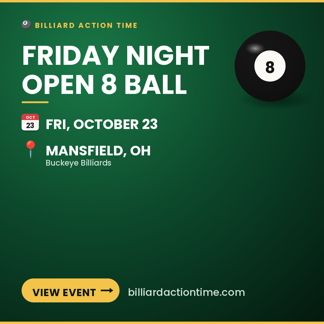 Share card for Friday Night Open 8 Ball