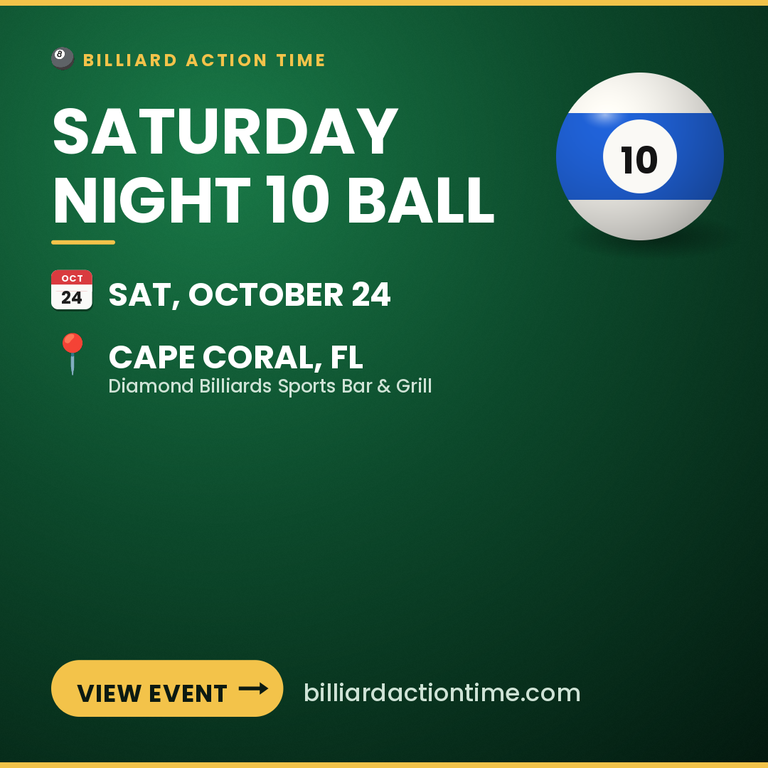 Share card for Saturday Night 10 Ball