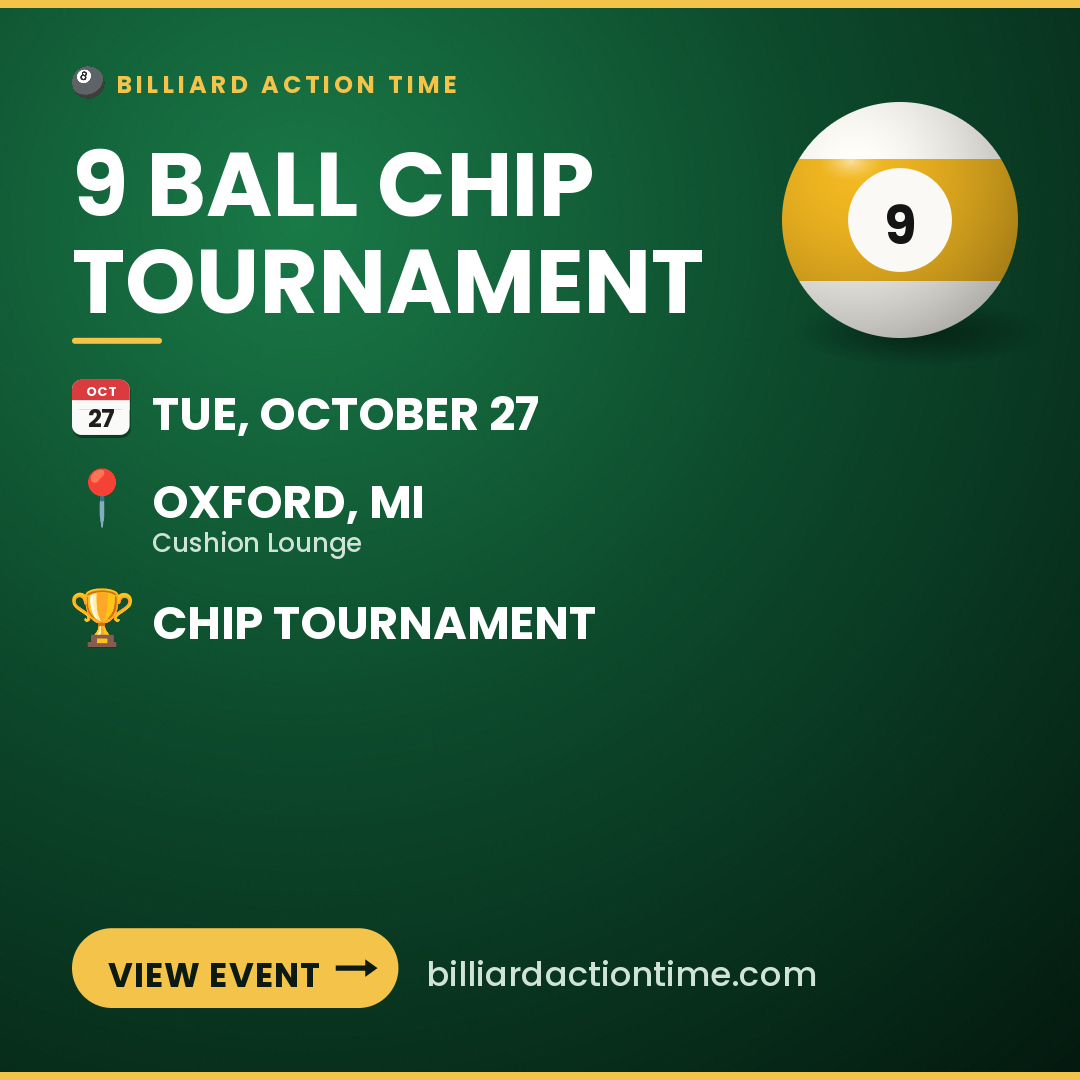 Share card for 9 Ball Chip Tournament