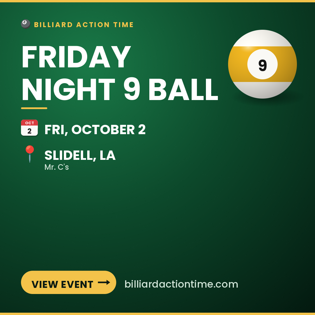 Share card for Friday Night 9 Ball