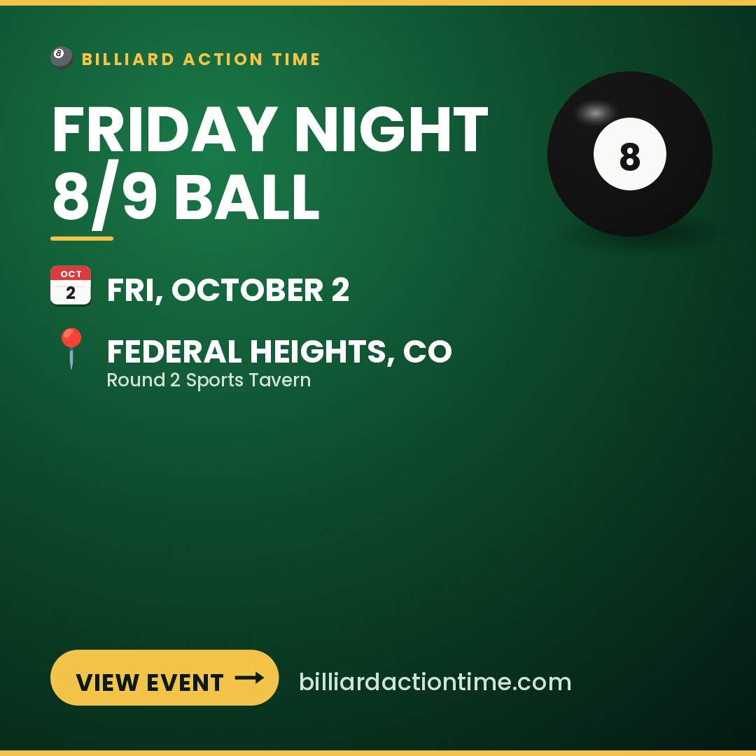 Share card for Friday Night 8/9 Ball