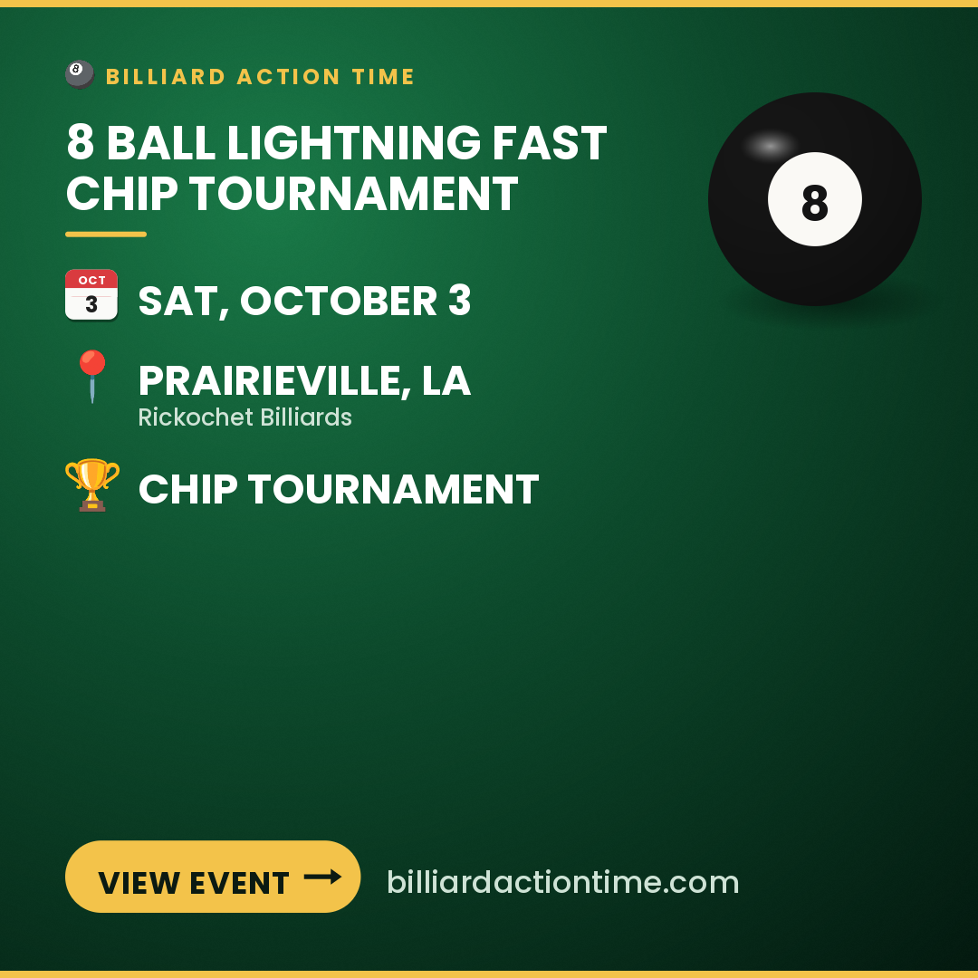 Share card for 8 Ball Lightning Fast Chip Tournament