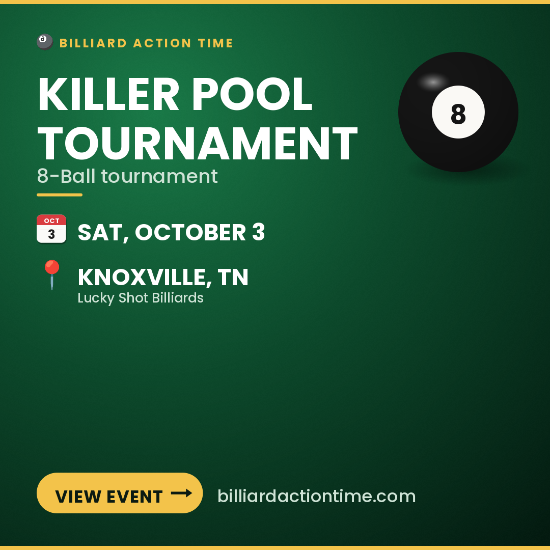 Share card for Killer Pool Tournament