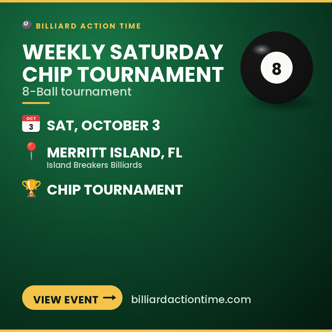 Share card for Weekly Saturday Chip Tournament
