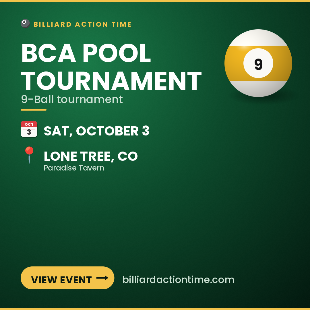 Share card for BCA Pool Tournament