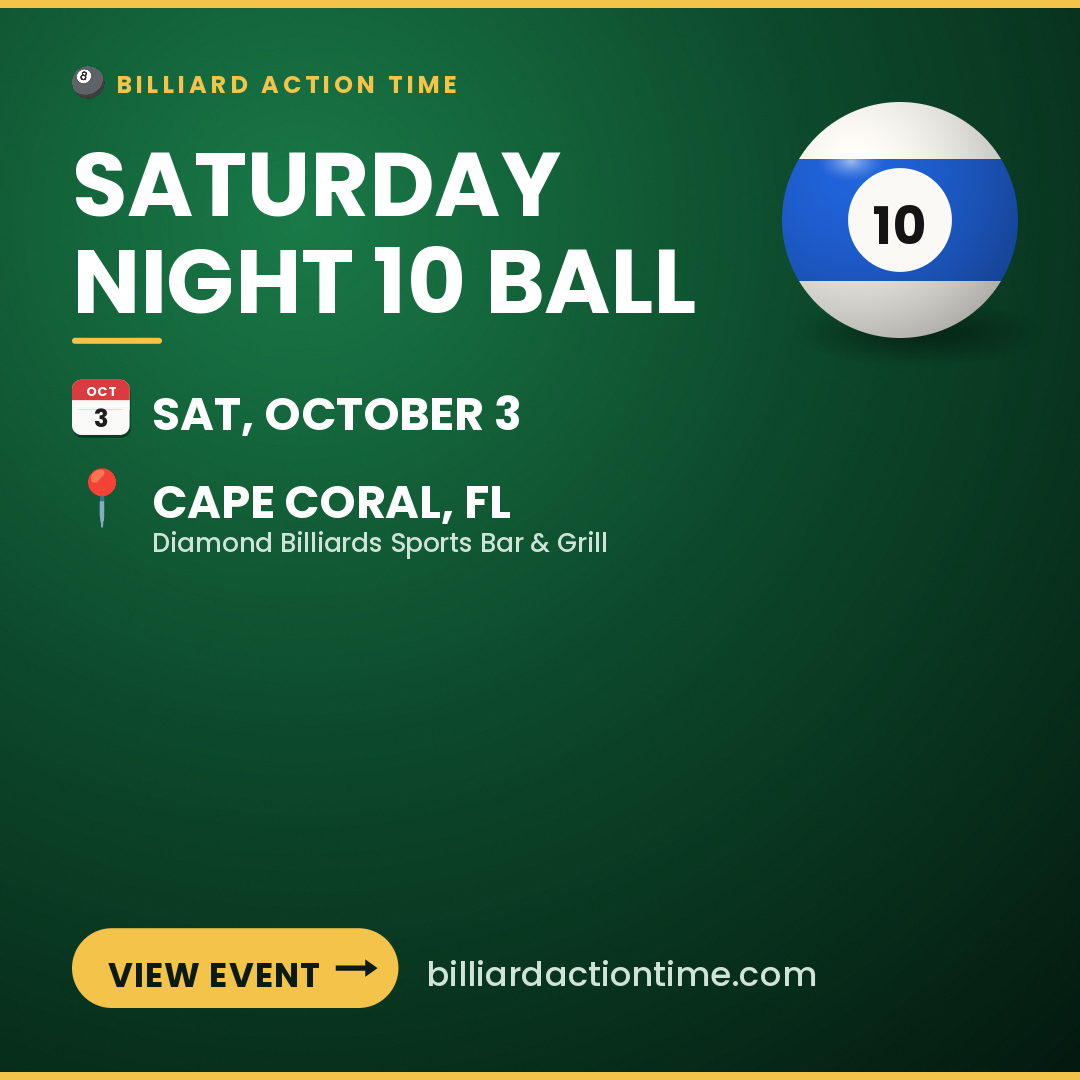 Share card for Saturday Night 10 Ball