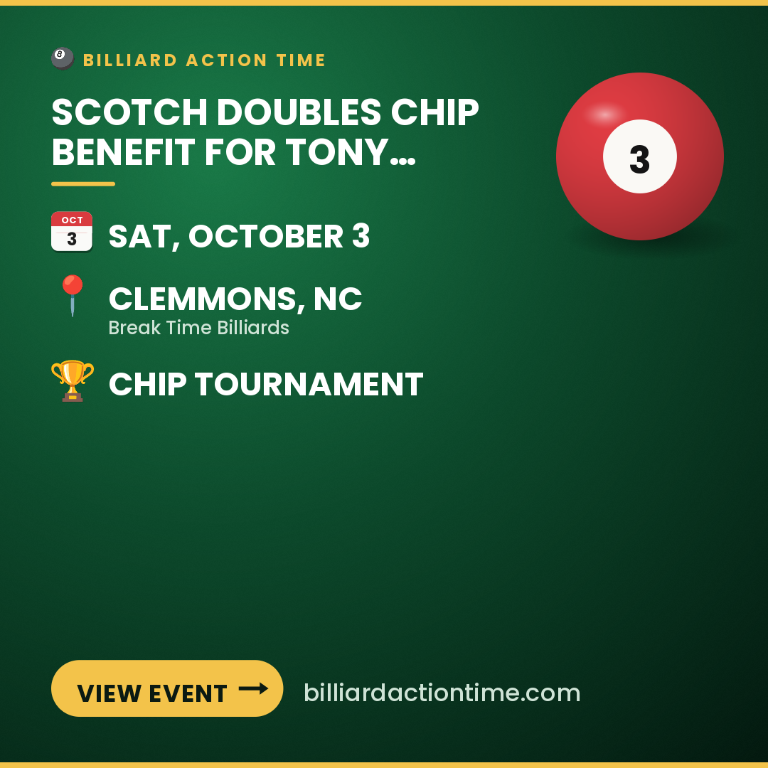 Share card for Scotch Doubles Chip Benefit for Tony Brewer