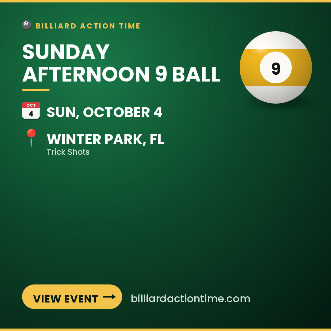 Share card for Sunday Afternoon 9 Ball