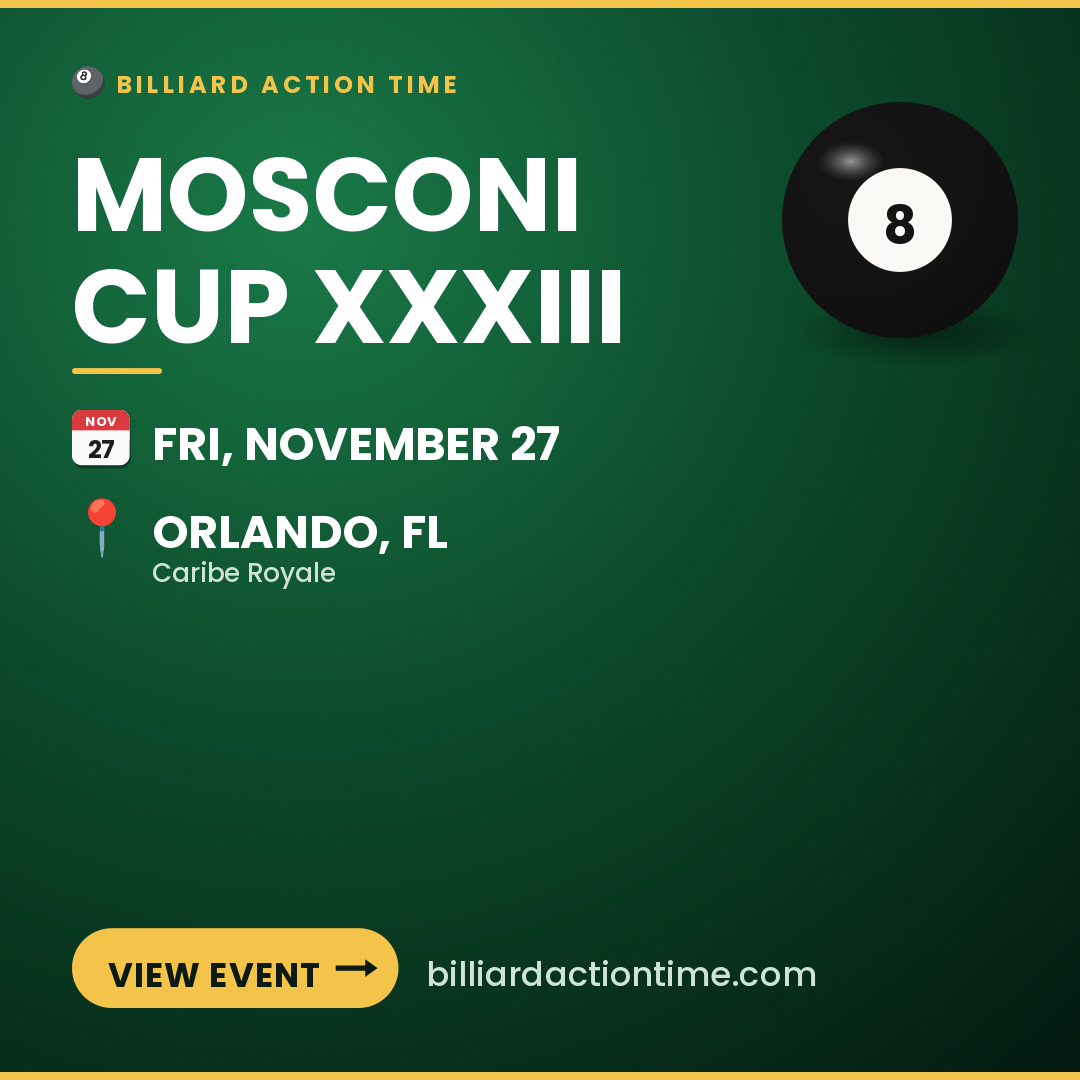 Share card for Mosconi Cup XXXIII