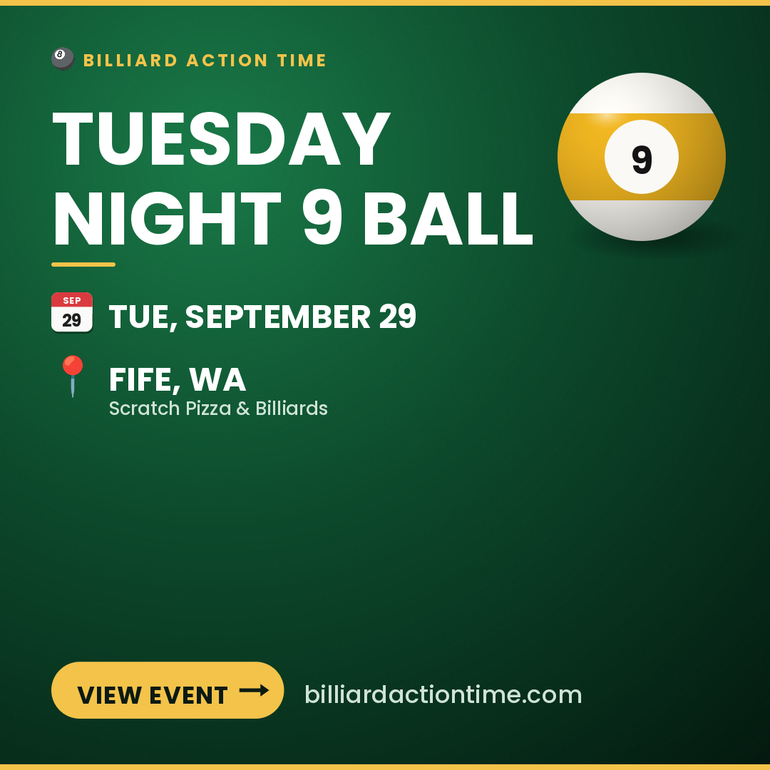 Share card for Tuesday Night 9 Ball
