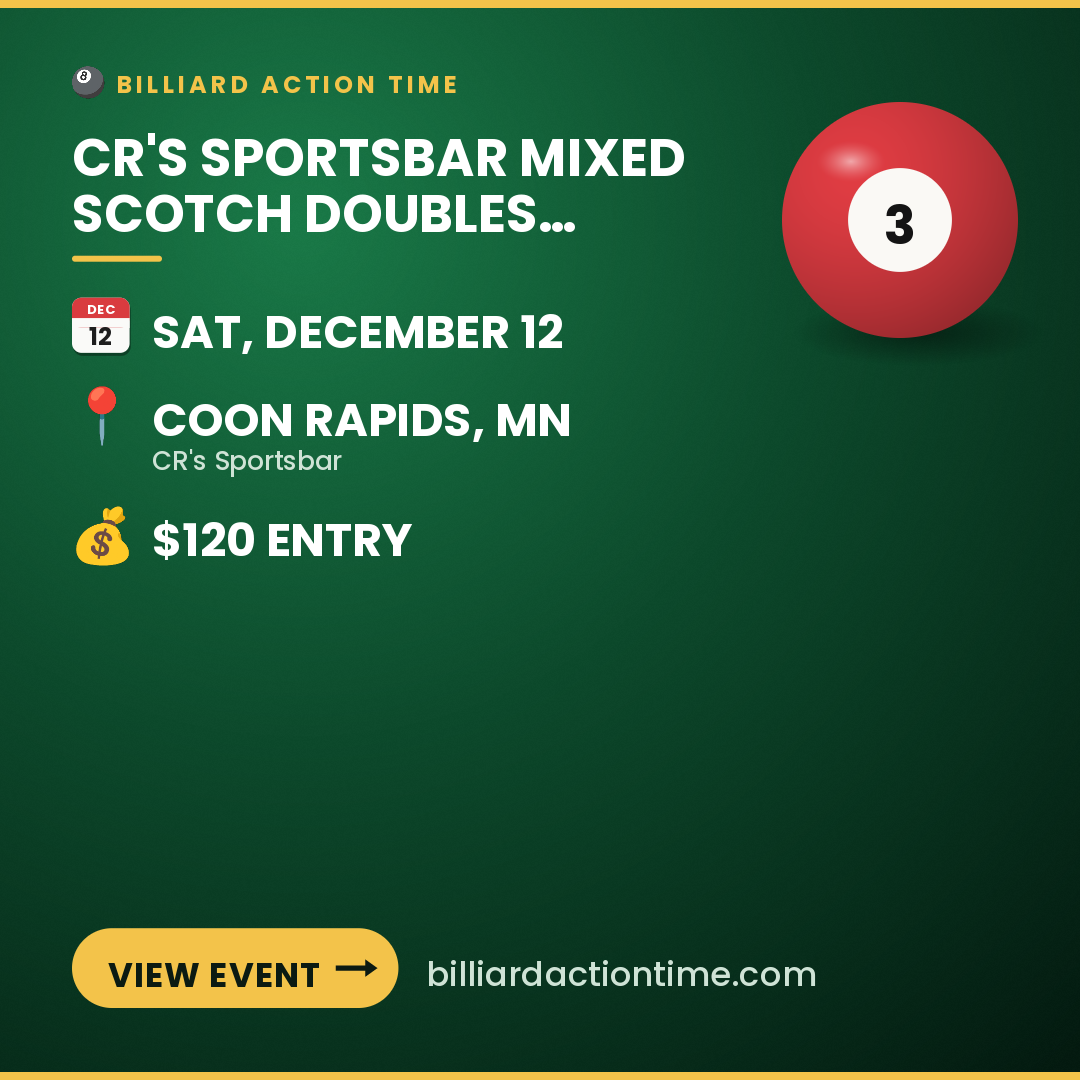 Share card for CR'S Sportsbar Mixed Scotch Doubles Tournament
