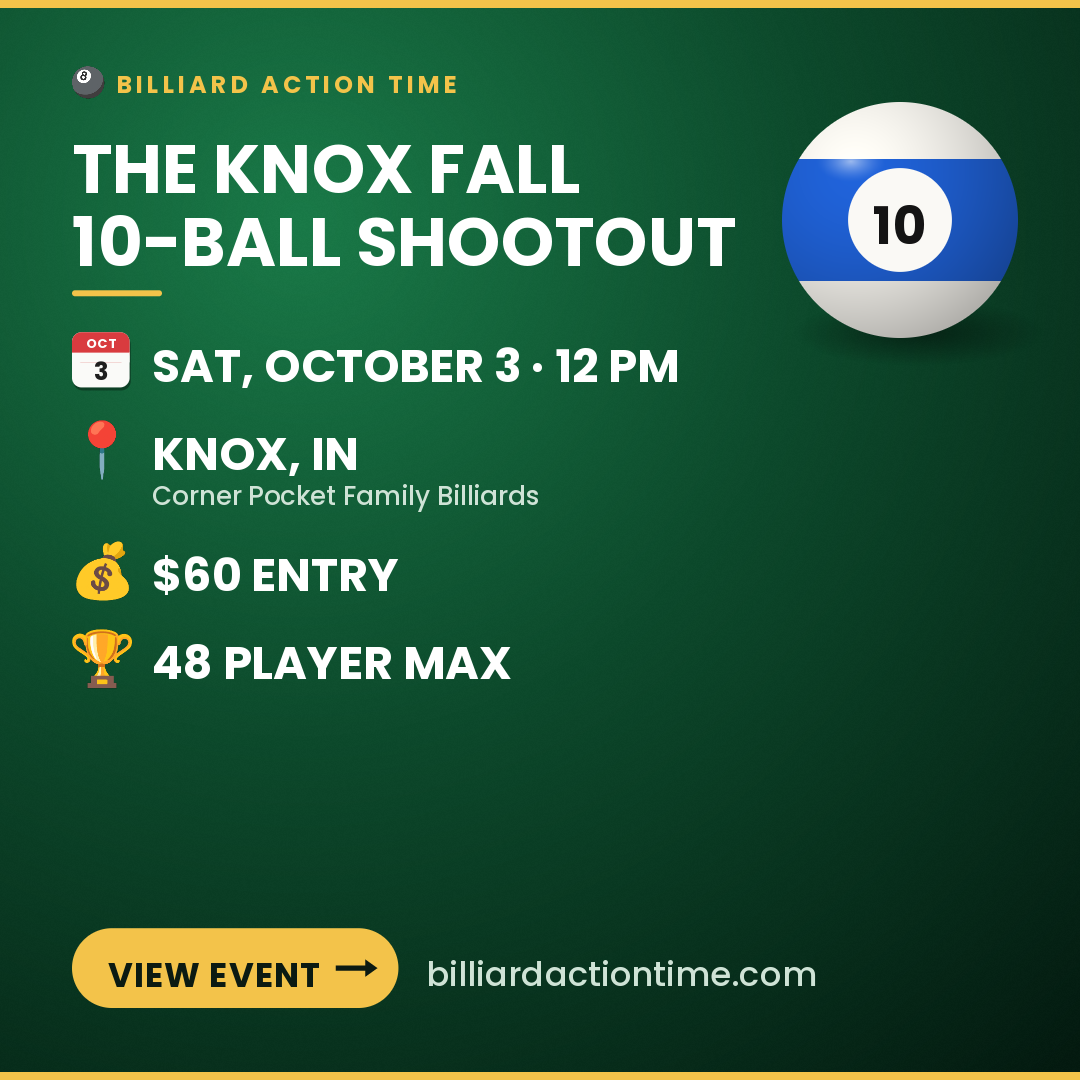 Share card for The Knox Fall 10-Ball Shootout