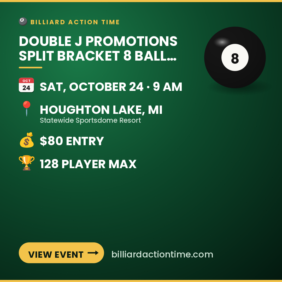 Share card for Double J Promotions Split Bracket 8 Ball Tournament