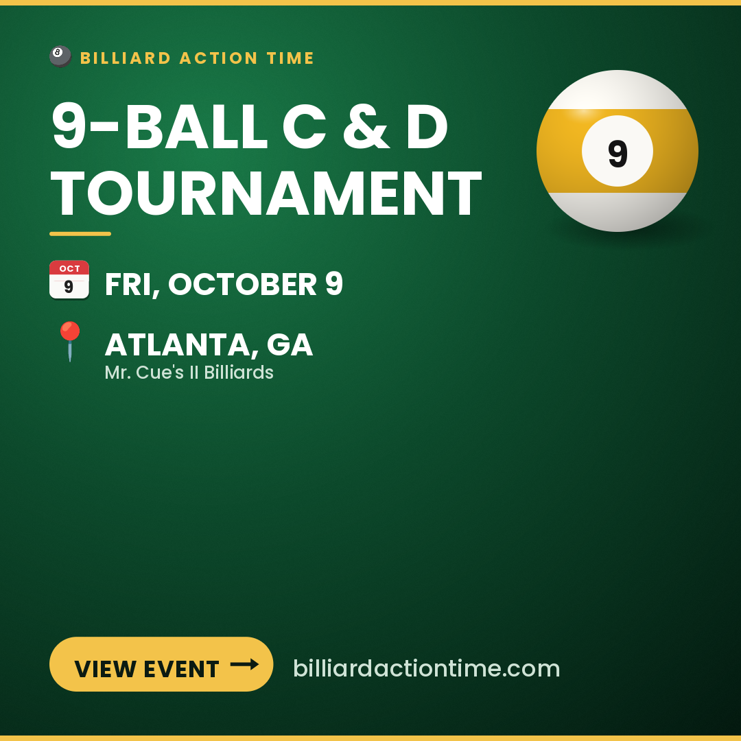 Share card for 9-Ball C & D Tournament