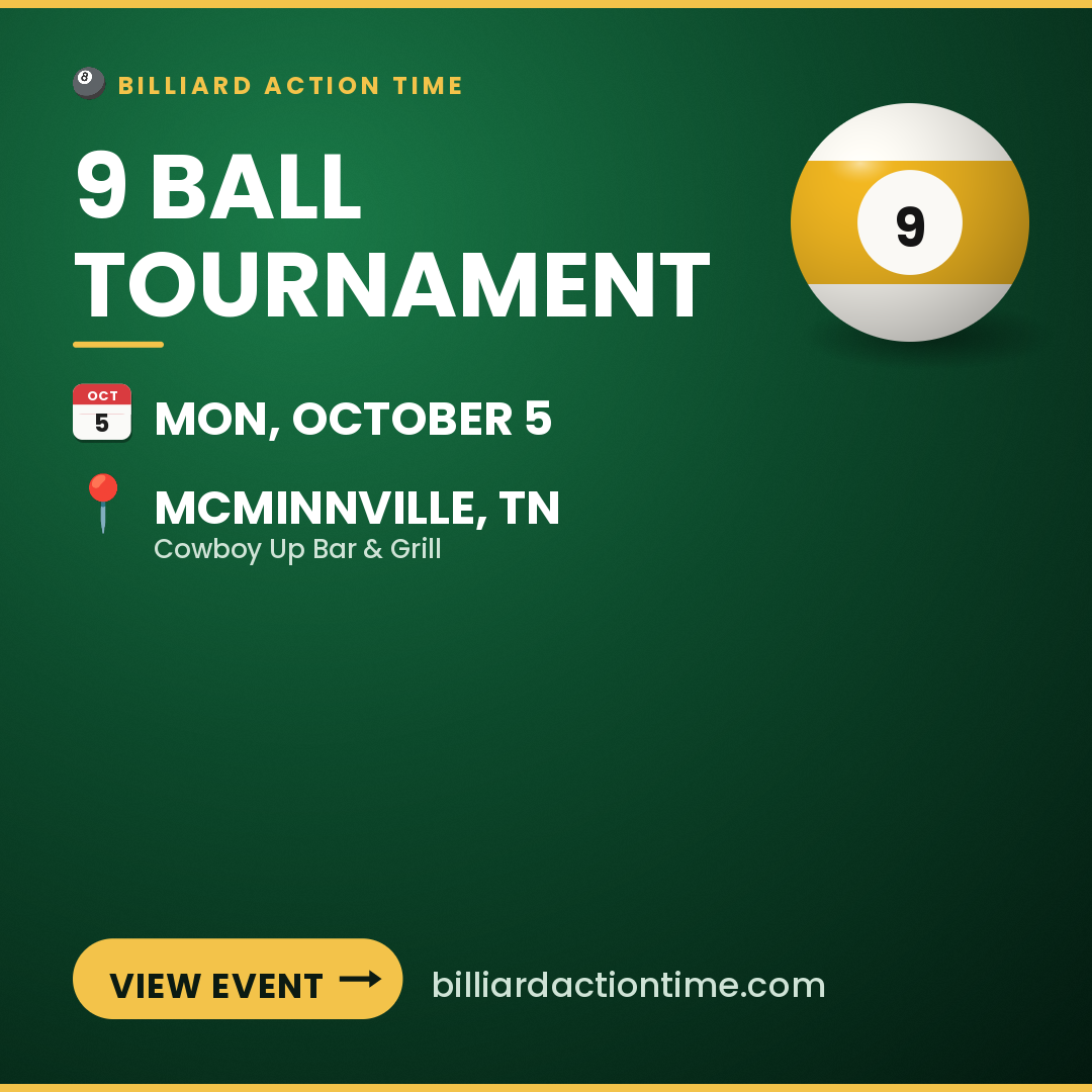 Share card for 9 Ball Tournament
