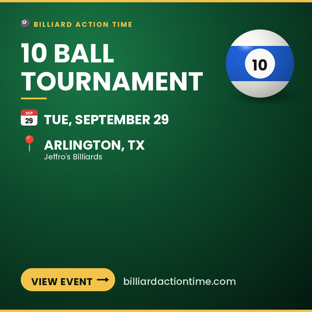 Share card for 10 Ball Tournament