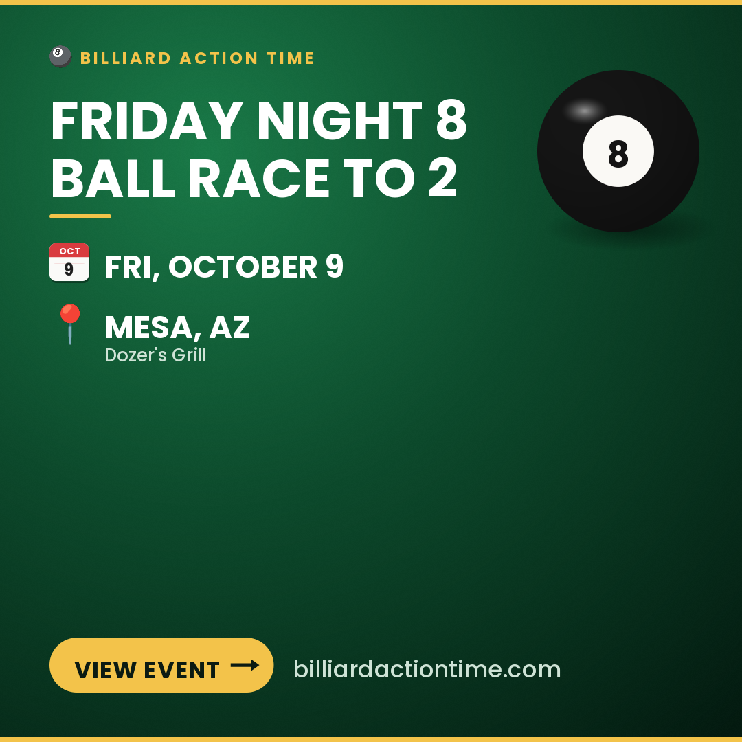 Share card for Friday Night 8 Ball Race to 2