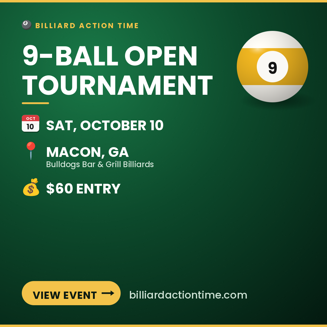 Share card for 9-Ball Open Tournament