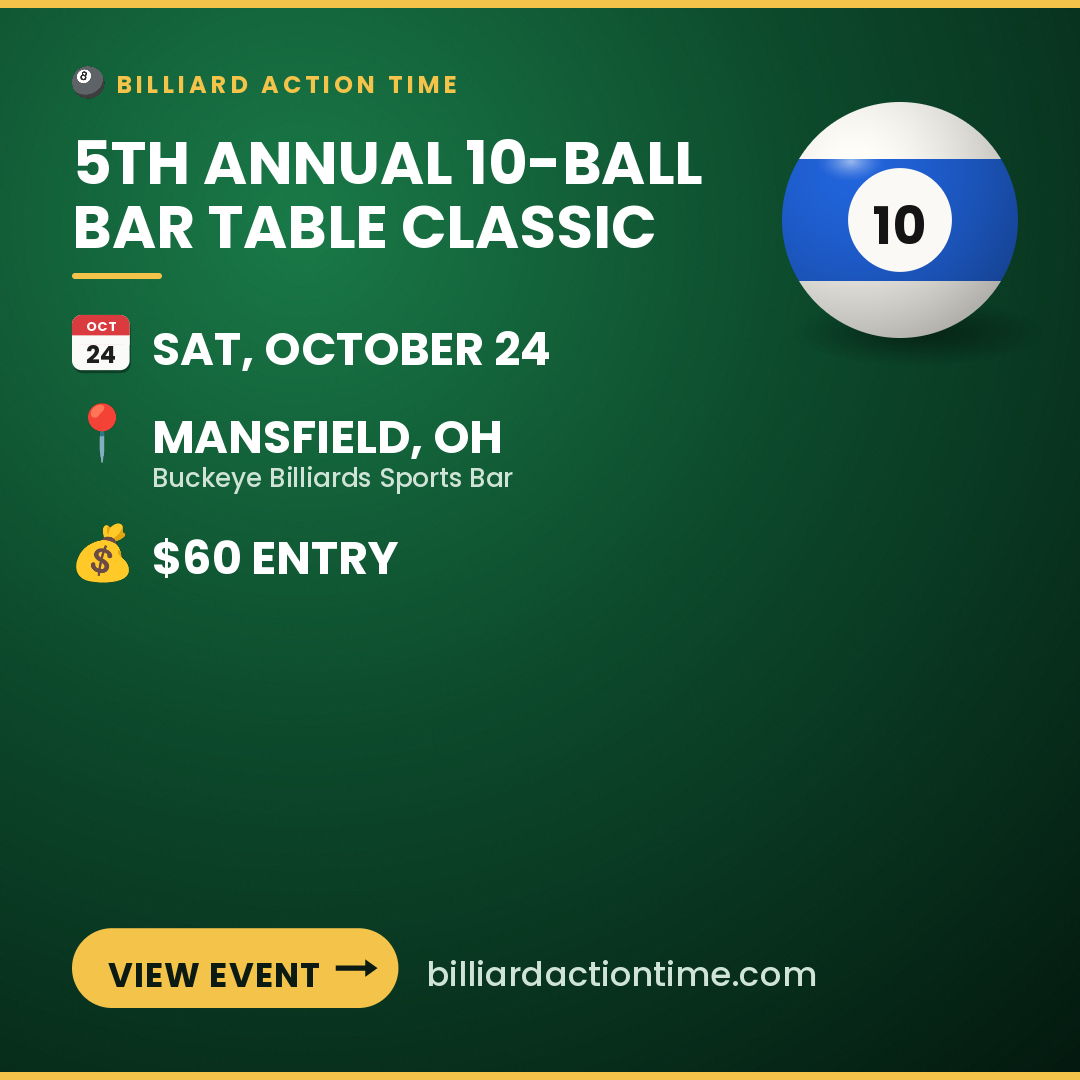Share card for 5th Annual 10-Ball Bar Table Classic
