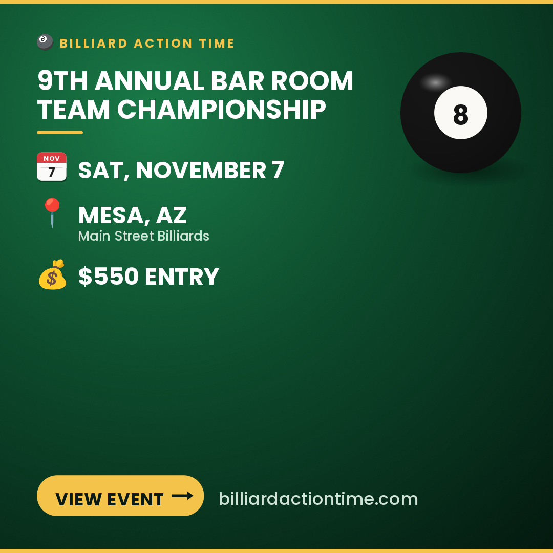Share card for 9th Annual Bar Room Team Championship