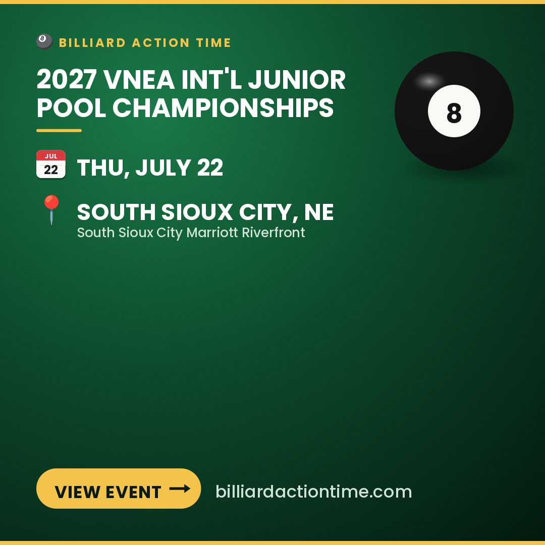 Share card for 2027 VNEA Int'l Junior Pool Championships