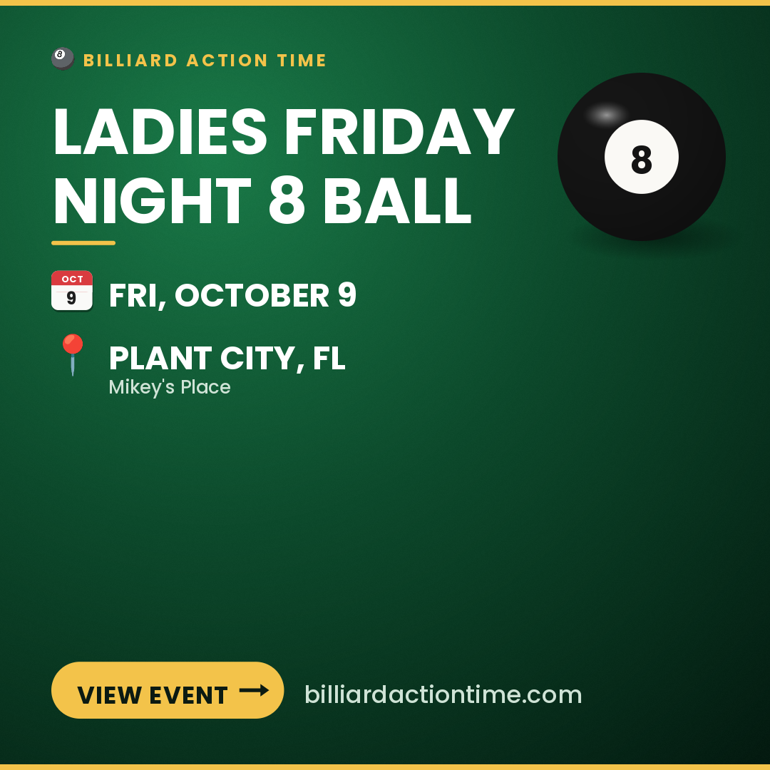 Share card for Ladies Friday Night 8 Ball