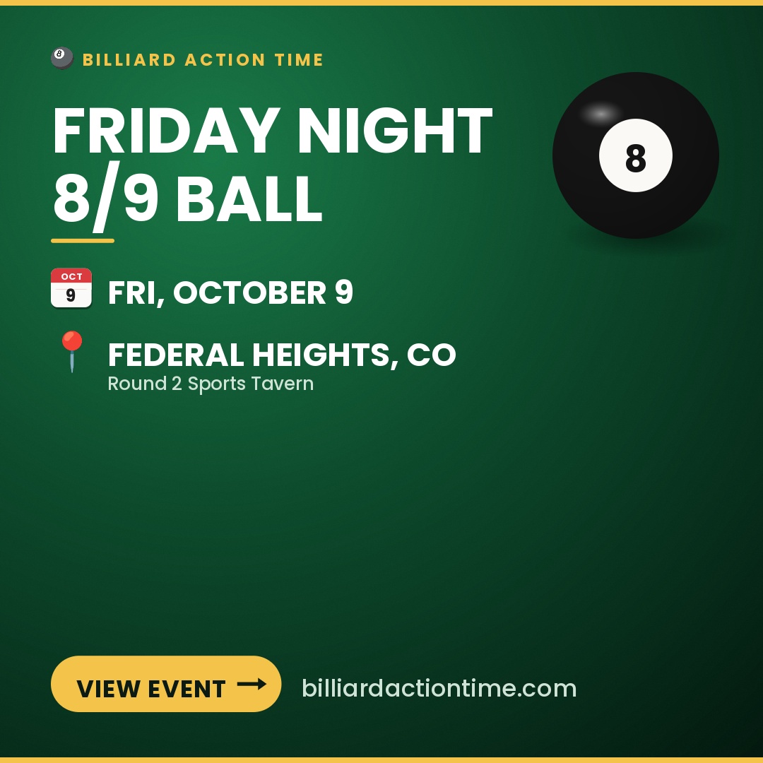Share card for Friday Night 8/9 Ball
