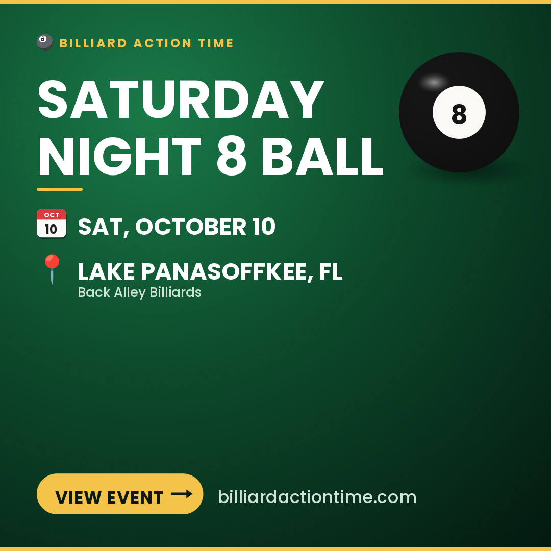 Share card for Saturday Night 8 Ball