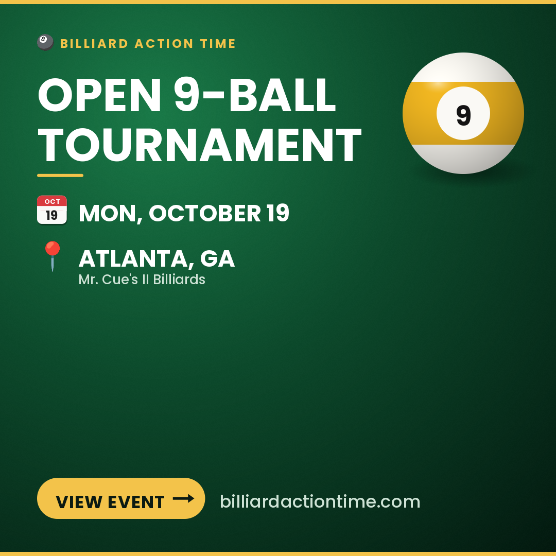 Share card for Open 9-Ball Tournament