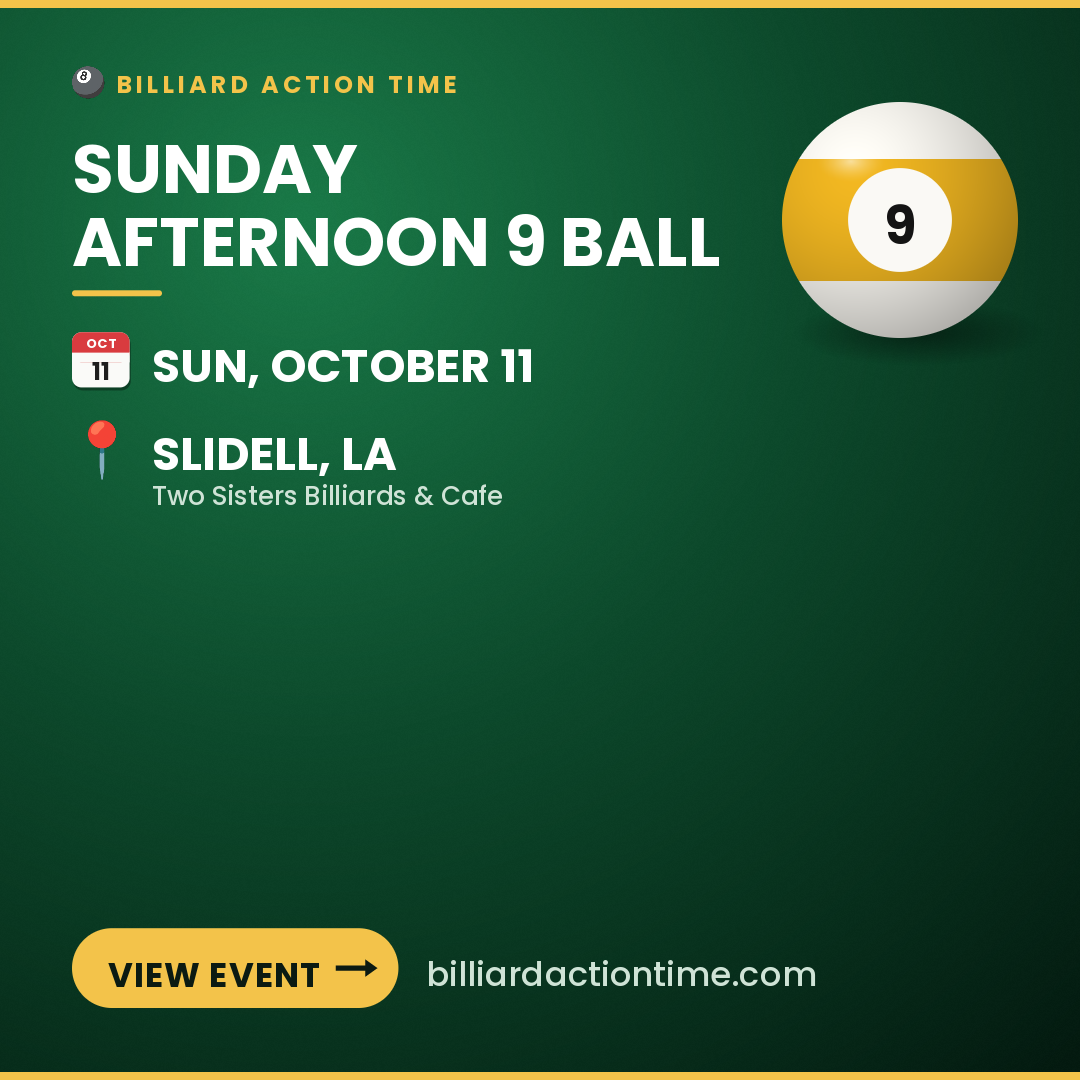 Share card for Sunday Afternoon 9 Ball