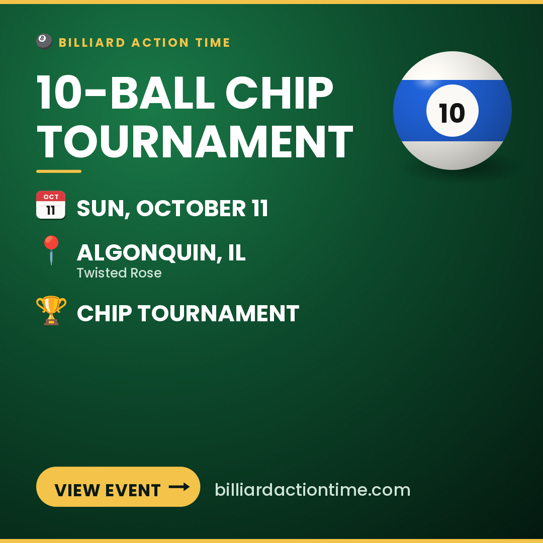 Share card for 10-Ball Chip Tournament