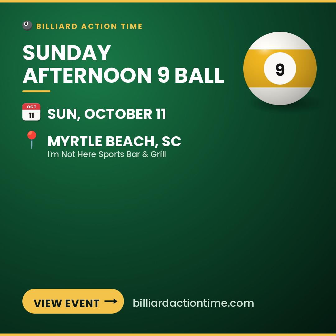 Share card for Sunday Afternoon 9 Ball
