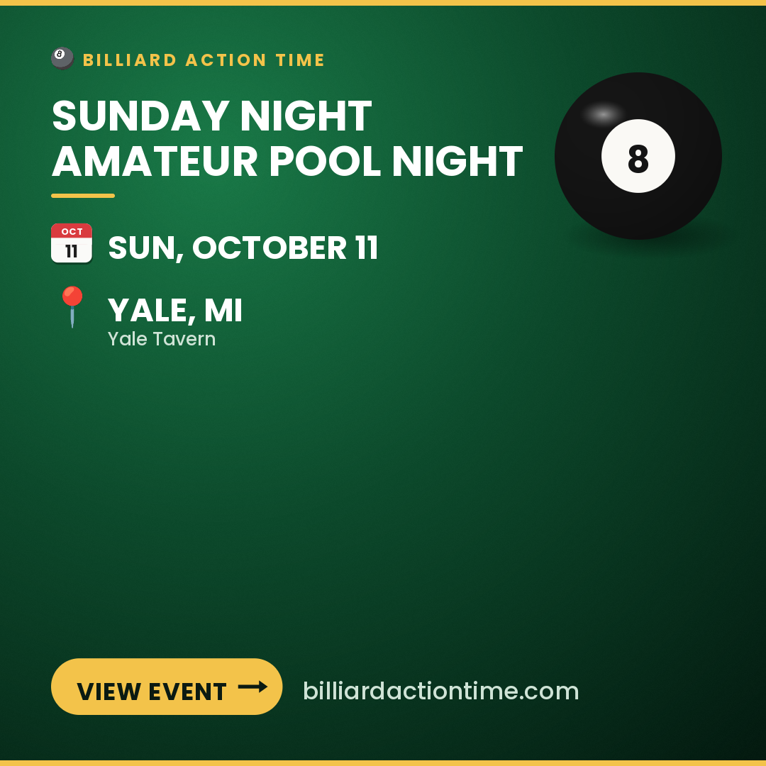 Share card for Sunday Night Amateur Pool Night