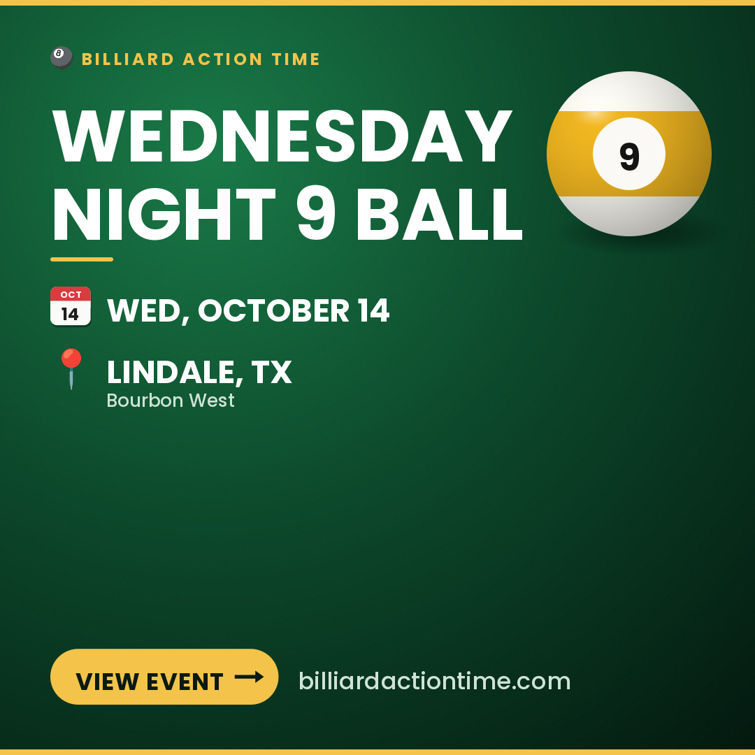 Share card for Wednesday Night 9 Ball