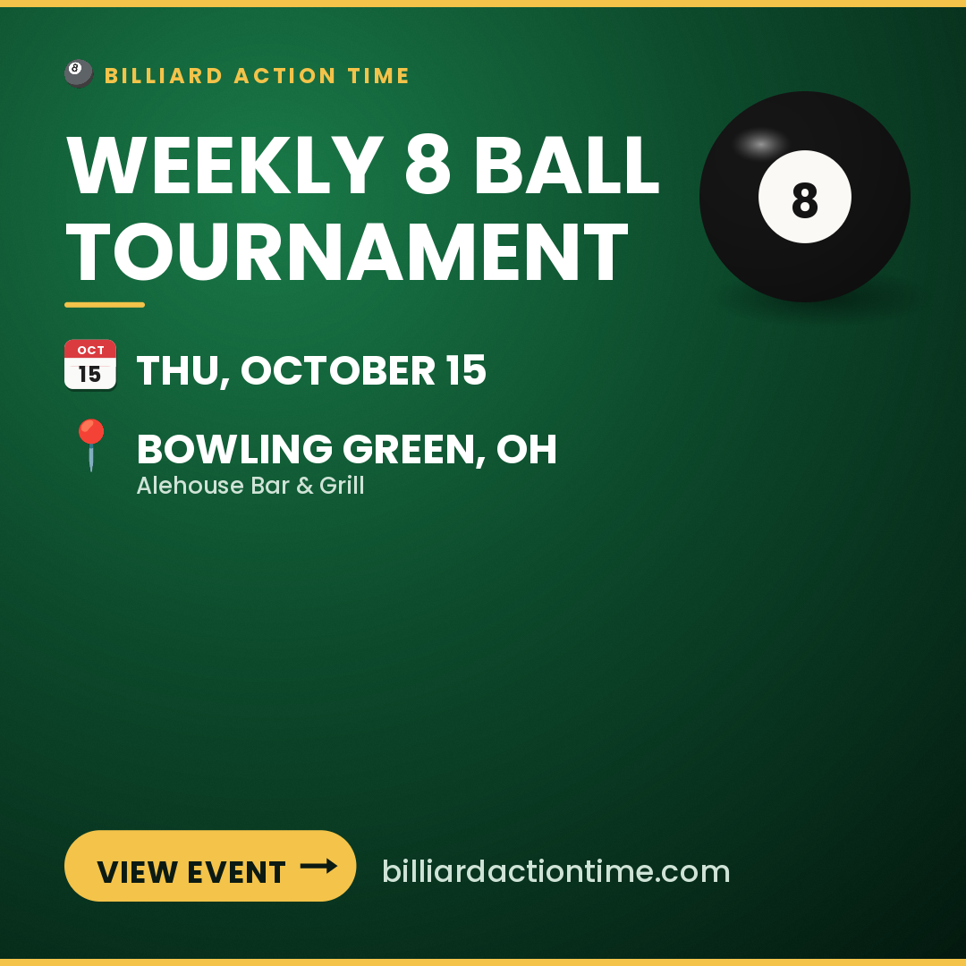 Share card for Weekly 8 Ball Tournament