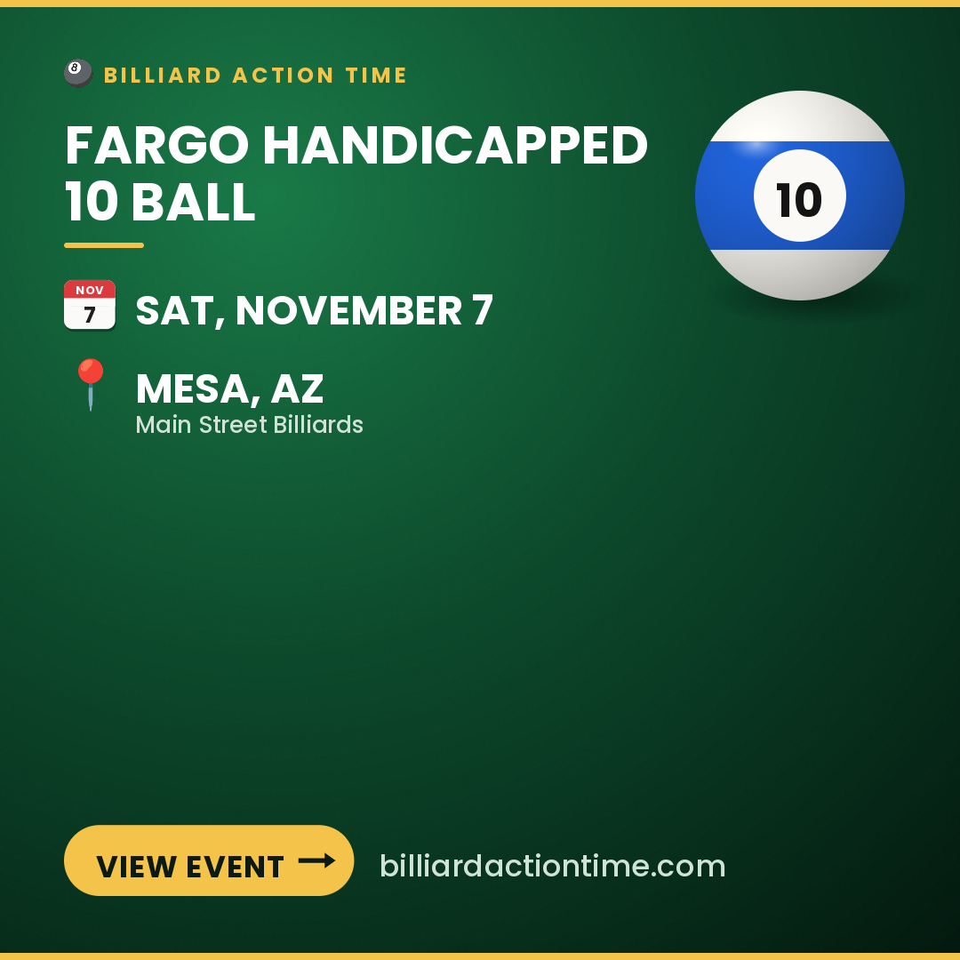 Share card for Fargo Handicapped 10 Ball