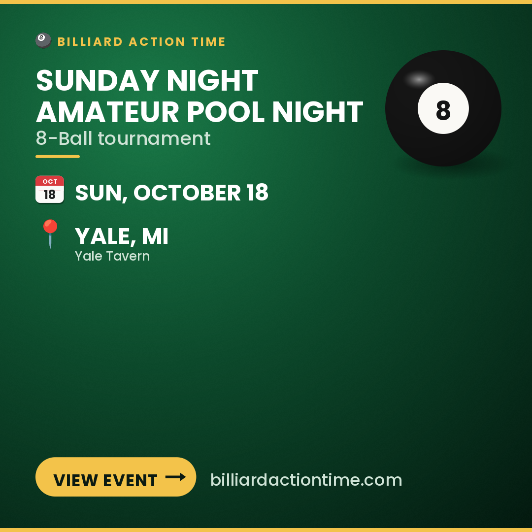 Share card for Sunday Night Amateur Pool Night