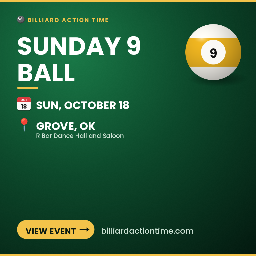 Share card for Sunday 9 Ball