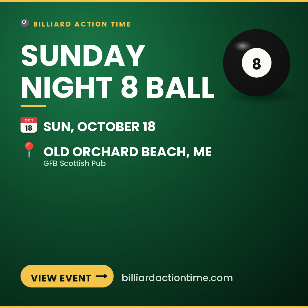Share card for Sunday Night 8 Ball