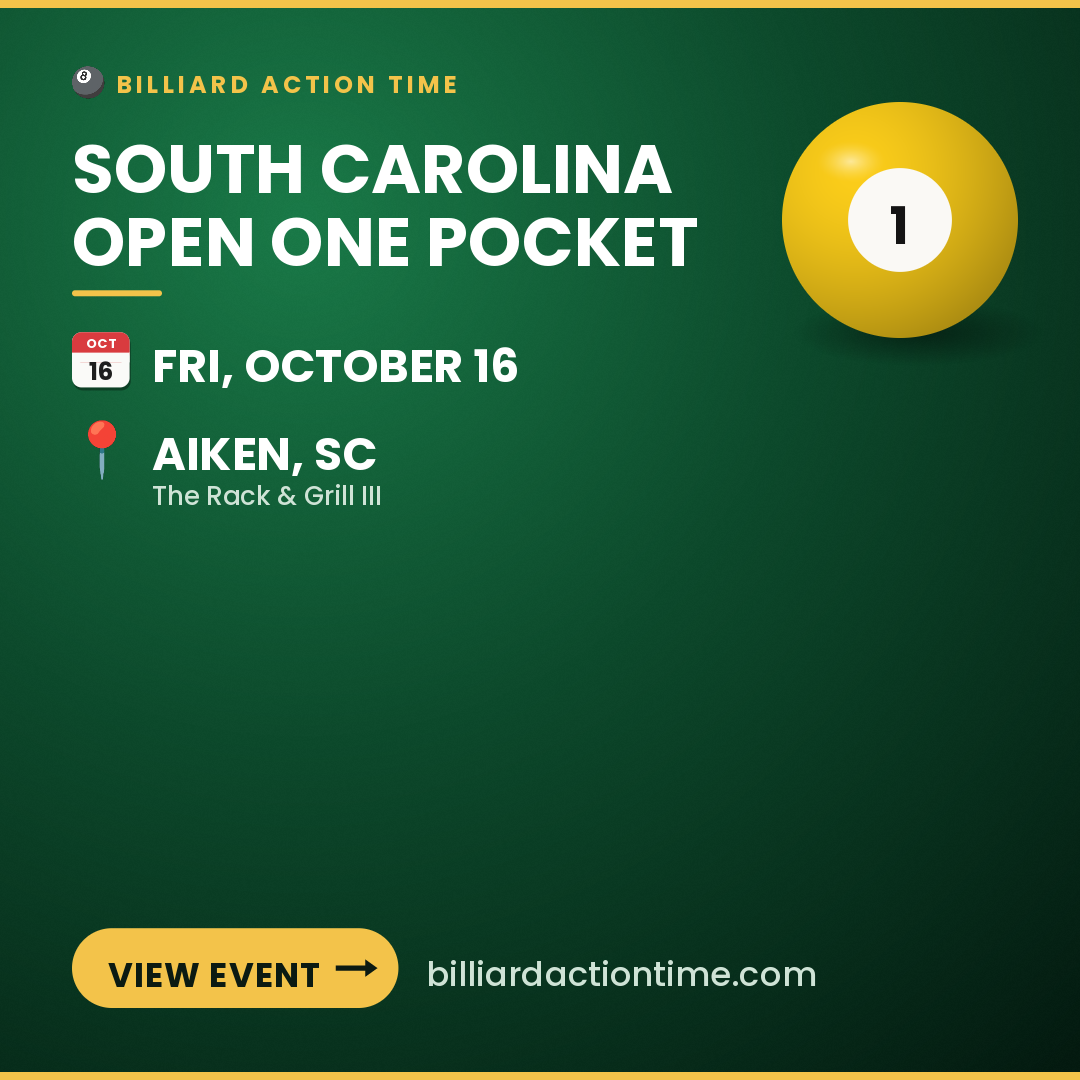 Share card for South Carolina Open One Pocket