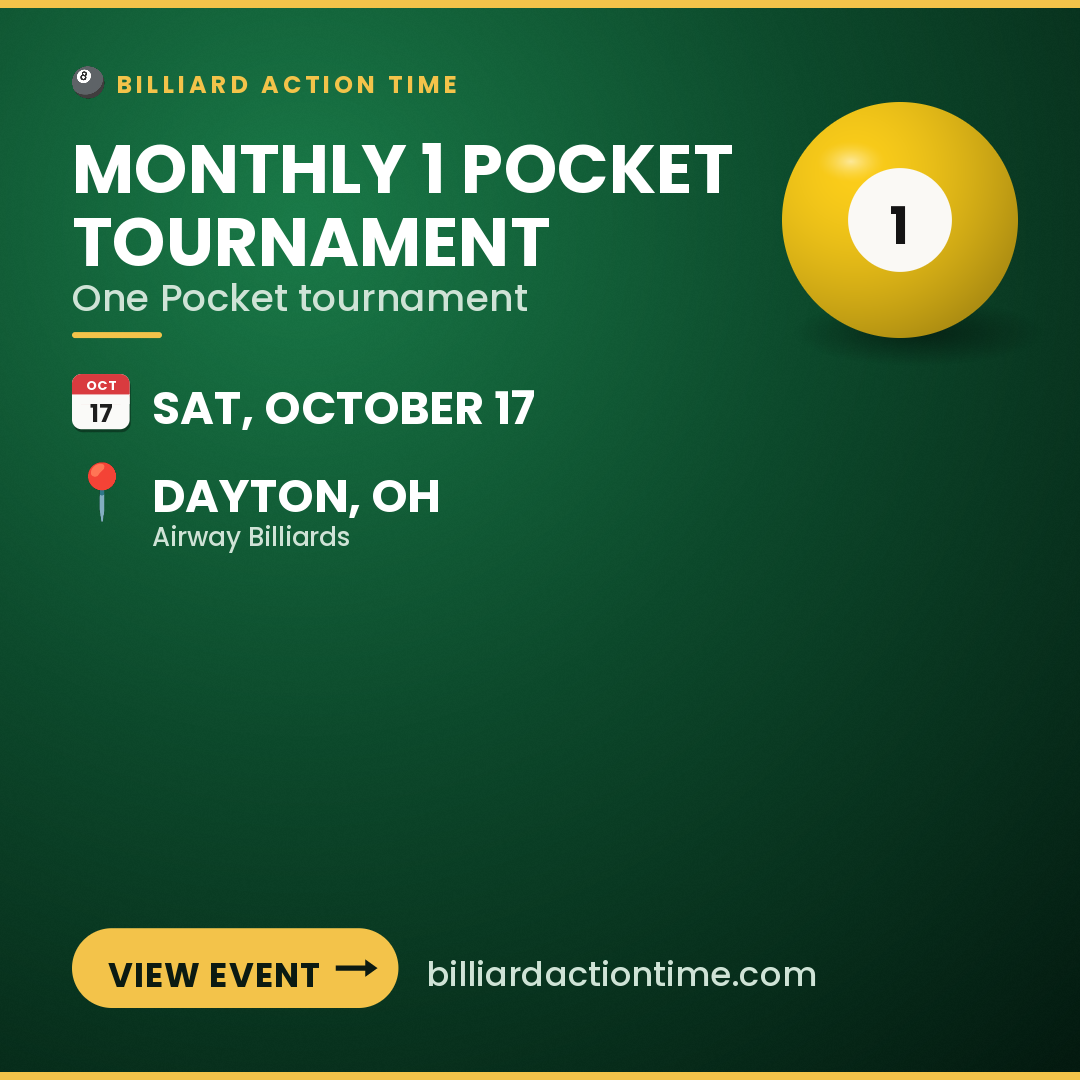 Share card for Monthly 1 Pocket Tournament