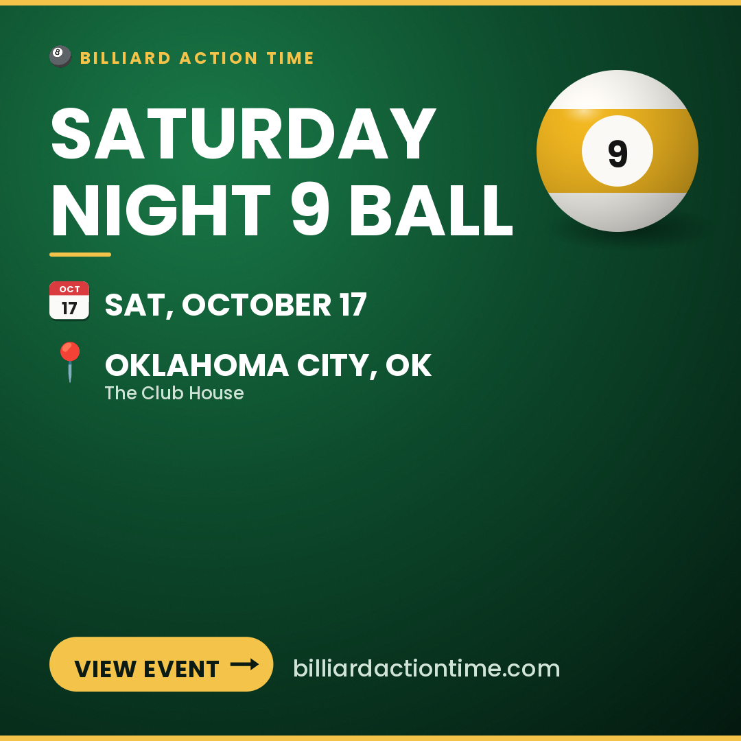 Share card for Saturday Night 9 Ball