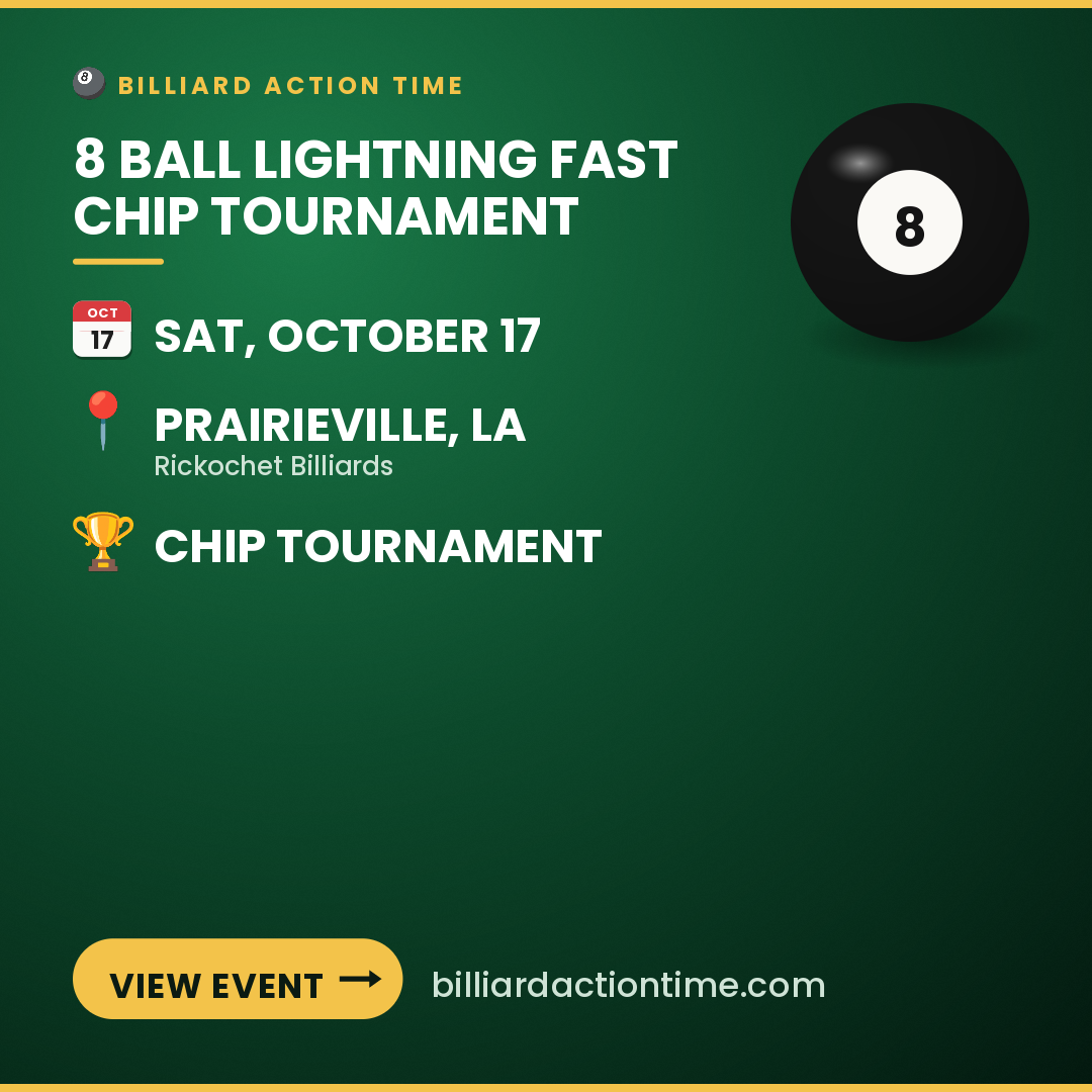 Share card for 8 Ball Lightning Fast Chip Tournament