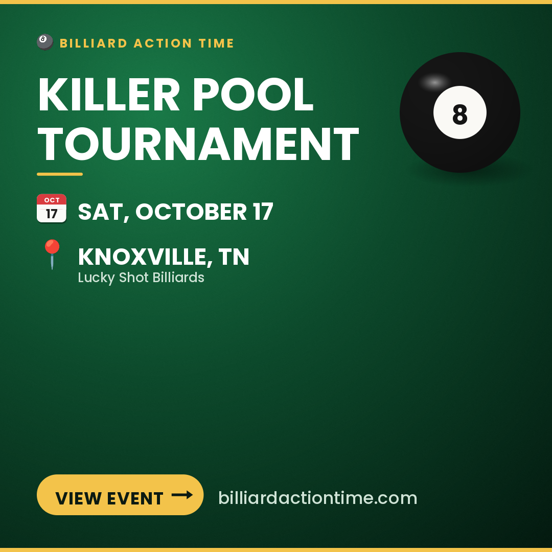 Share card for Killer Pool Tournament