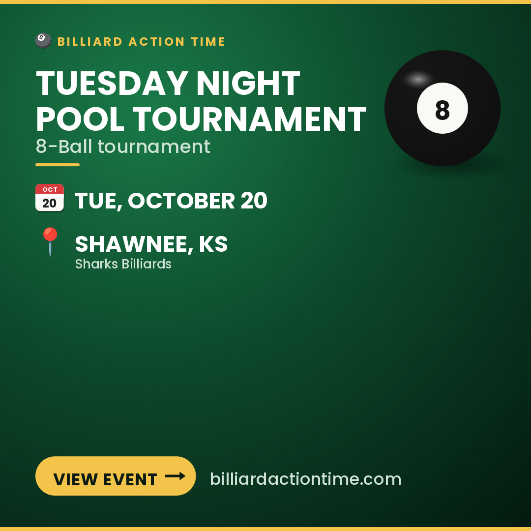 Share card for Tuesday Night Pool Tournament